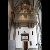 Augsburg, Dom St. Maria, Rückseite der Maerz-Orgel im südlichen Chorumgang