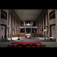 Augsburg, St. Elisabeth, Blick vom Chor zur Orgel