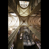 Regensburg, Dom St. Peter, Vierungsgewölbe und Orgel