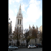 Paris, Cathdrale Amricaine (Holy Trinity Cathedral), Fassade mit Turm