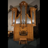 Conthey, Saint-Sverin, Orgel mit Spieltisch