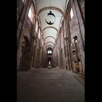 Speyer, Kaiser- und Mariendom, Blick vom Chor zur Haupt- und Chororgel