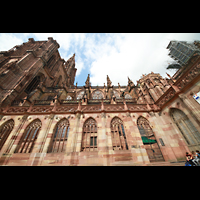 Strasbourg (Straßburg), Cathédrale Notre-Dame, Seitenansicht