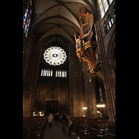 Strasbourg (Straßburg), Cathédrale Notre-Dame, Hauptschiff in Richtung Westwand