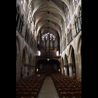 Paris, Saint-Sverin, Innenraum in Richtung Orgel