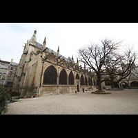 Paris, Saint-Sverin, Auenansicht vom Kirchhof aus gesehen