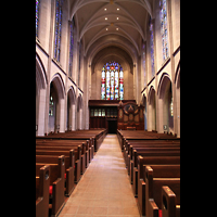 Denver, St. John's Episcopal Cathedral, Innenraum in Richtung Rckwand