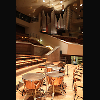 Berlin, Philharmonie, Orchesterbhne mit Blick zur Orgel