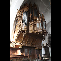 Lübeck, St. Ägidien, Reich verzierte Orgelempore
