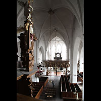 Lübeck, St. Ägidien, Blick von der Orgelempore in die Kirche