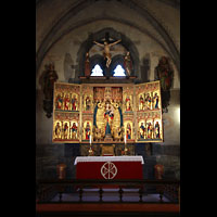 Bergen, Mariakirke, Sptmittelalterlicher Altar aus Lbecker Werkstatt