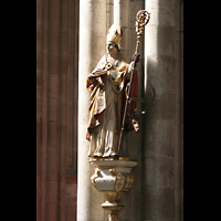 Köln (Cologne), Dom St. Peter und Maria, Pfeilerfigur von St. Hubertus