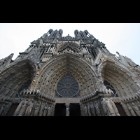 Reims, Cathédrale Notre-Dame, Reich verzierte Portalbögen