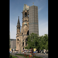 Berlin, Kaiser-Wilhelm-Gedächtniskirche, Ansicht vom Kudamm aus