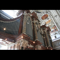 Salzburg, Dom, Prospektdetail der groen Orgel