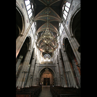Wien (Vienna), Votivkirche, Hauptschiff mit Gewlbe und Orgel